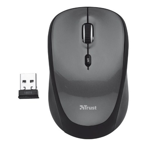 Trust YVI 18519 Siyah Gri Kablosuz Mouse 